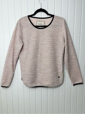 Diesel Pink Marled Sweater with Black Trim Size‎ M